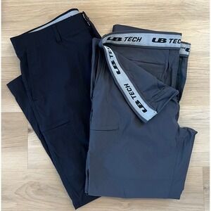 Set of 2 UnionBay Men's Flex Waist Chino Pants 38x30 Black and Gray Pants